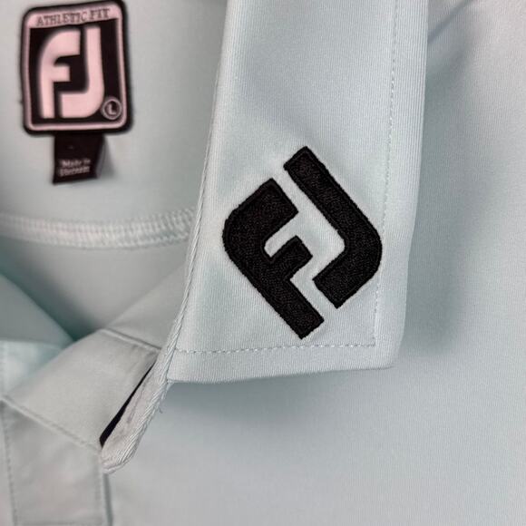 FootJoy Men's Polo Shirt Moisture Wicking Size L Performance Golf Athletic Wear - Picture 7 of 8